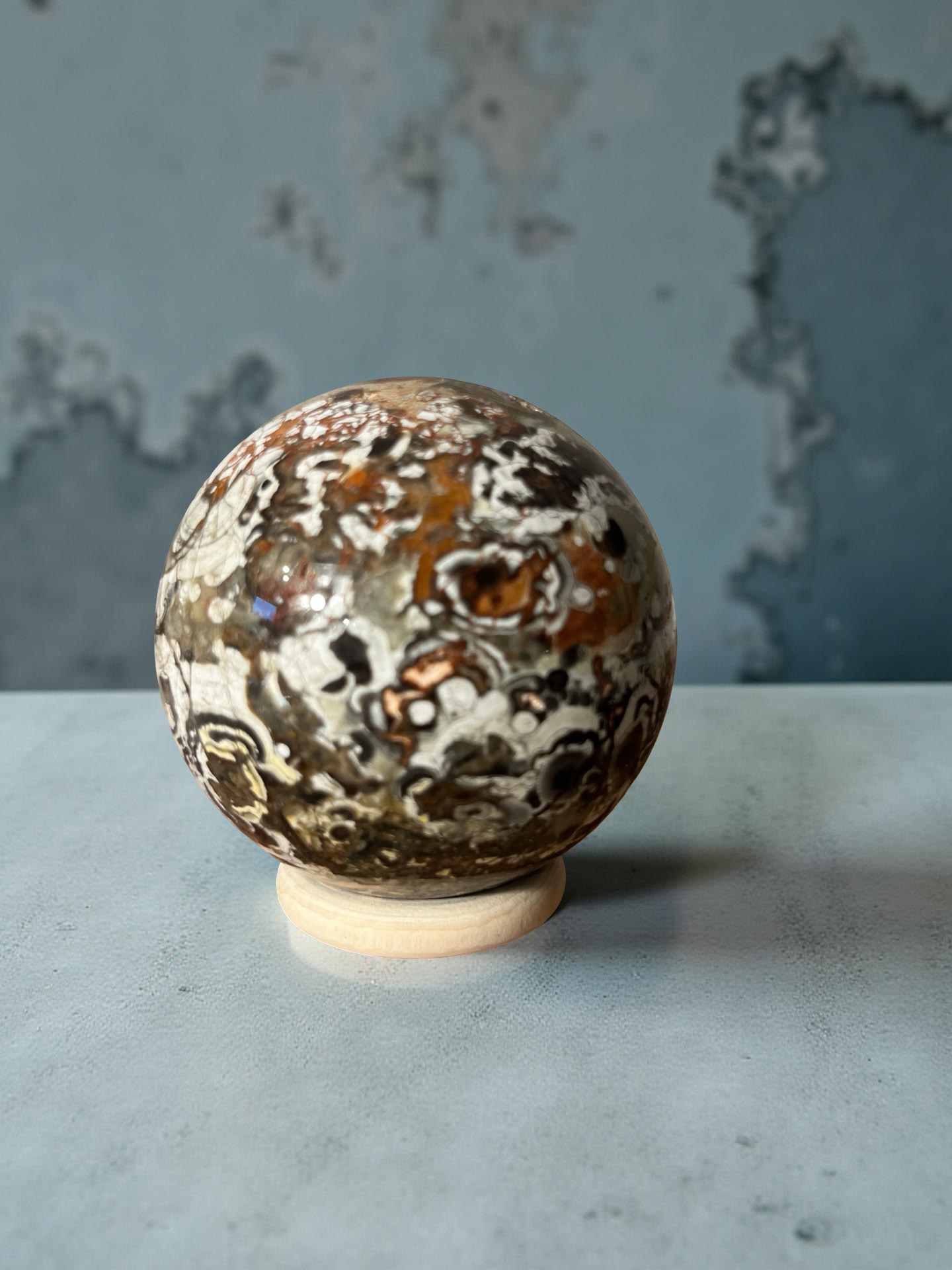 🌍 “Earth Spirit” – Ocean Jasper Bol