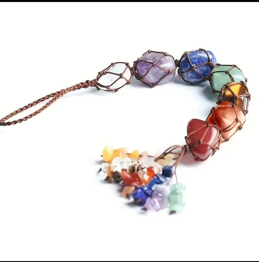 🌈 Chakra Edelsteen Hanger – Energie & Balans