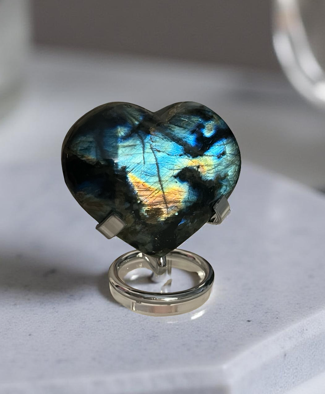 Hart van Licht – Labradoriet Beschermsteen