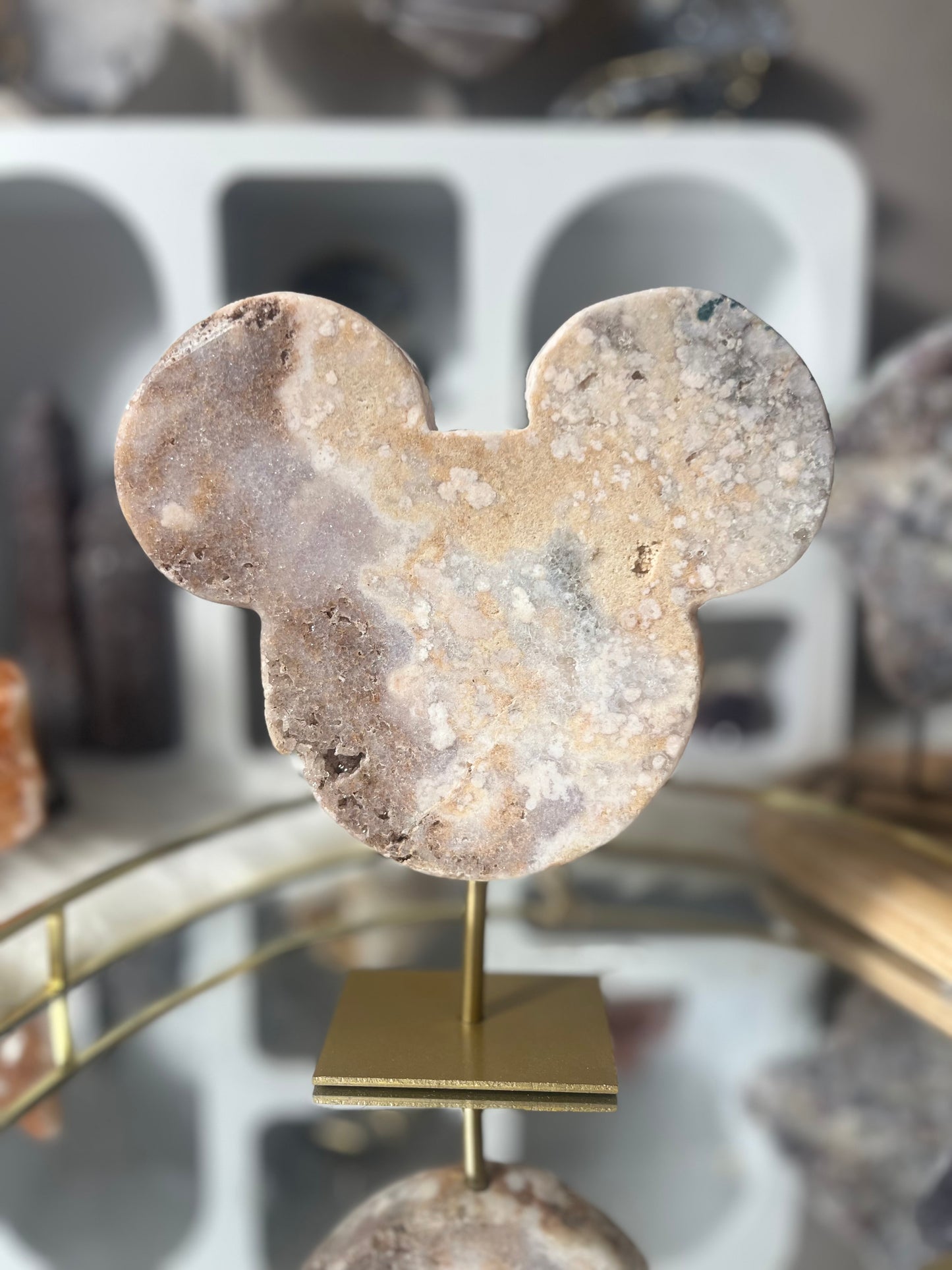 Roze Amethist – Mickey Silhouet