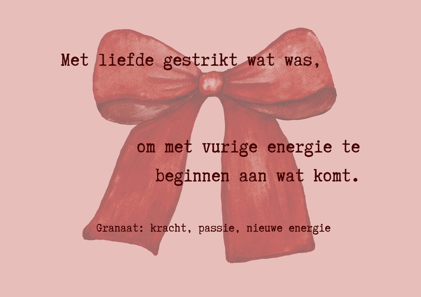 End of the year Special! - Granaat met Strik Armband