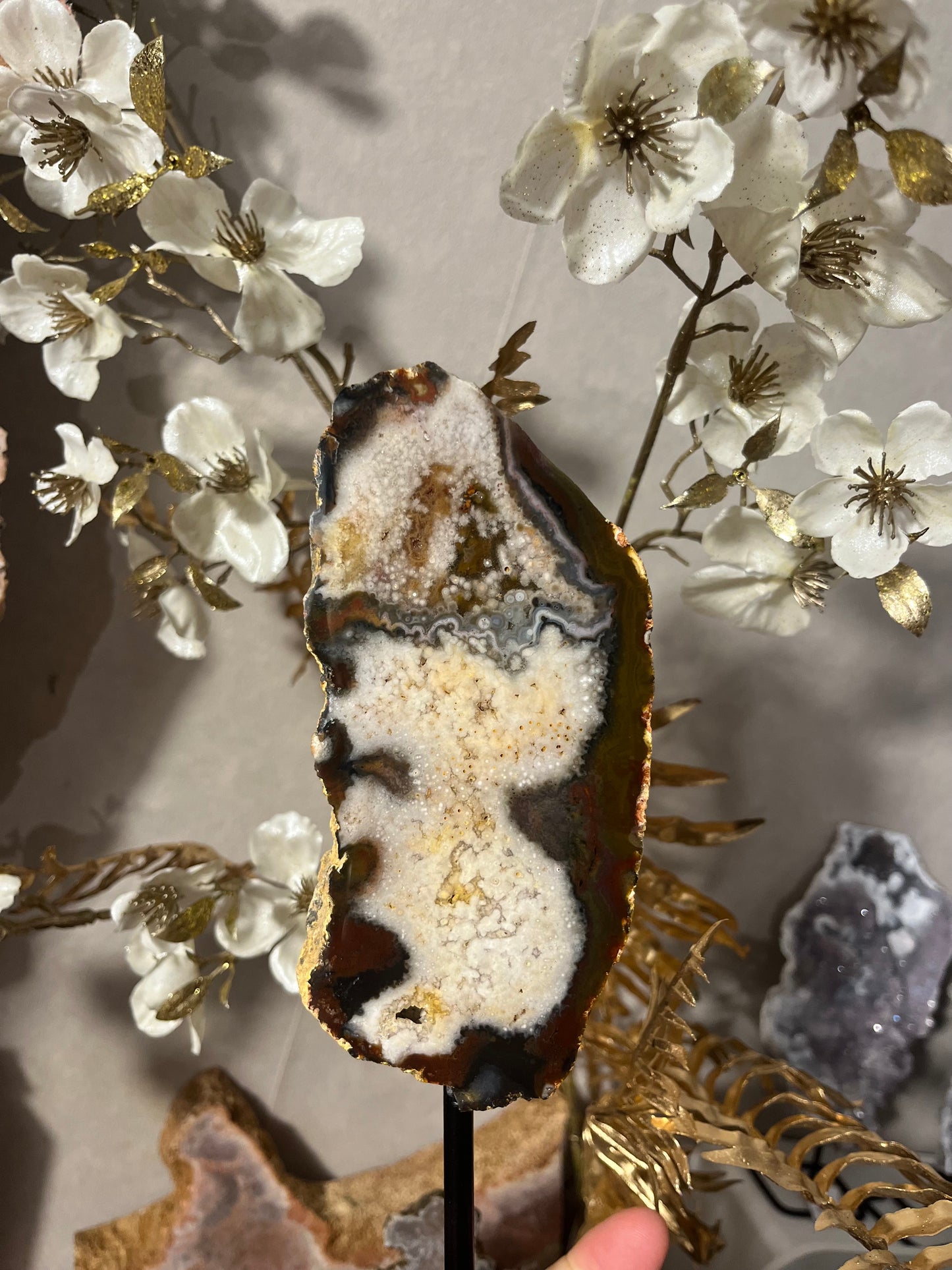 🌅 Agaat geode – “Golden Horizon”