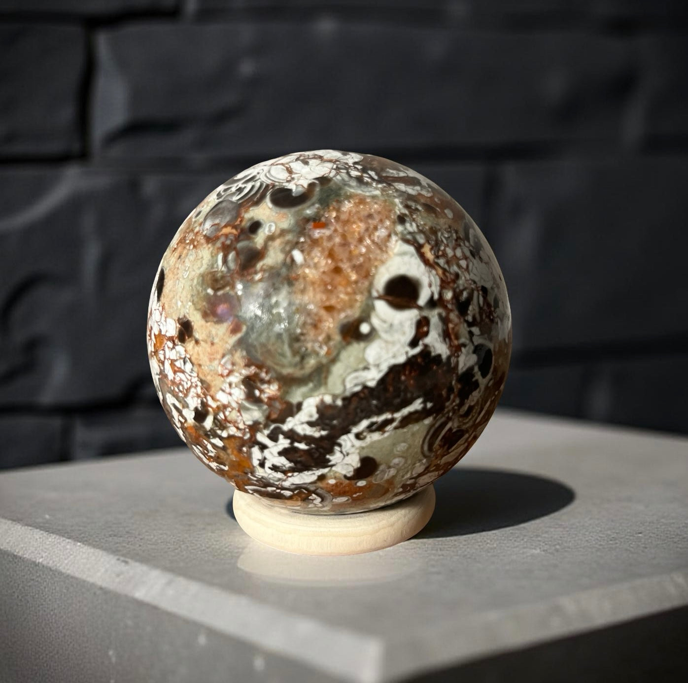 🌍 “Earth Spirit” – Ocean Jasper Bol