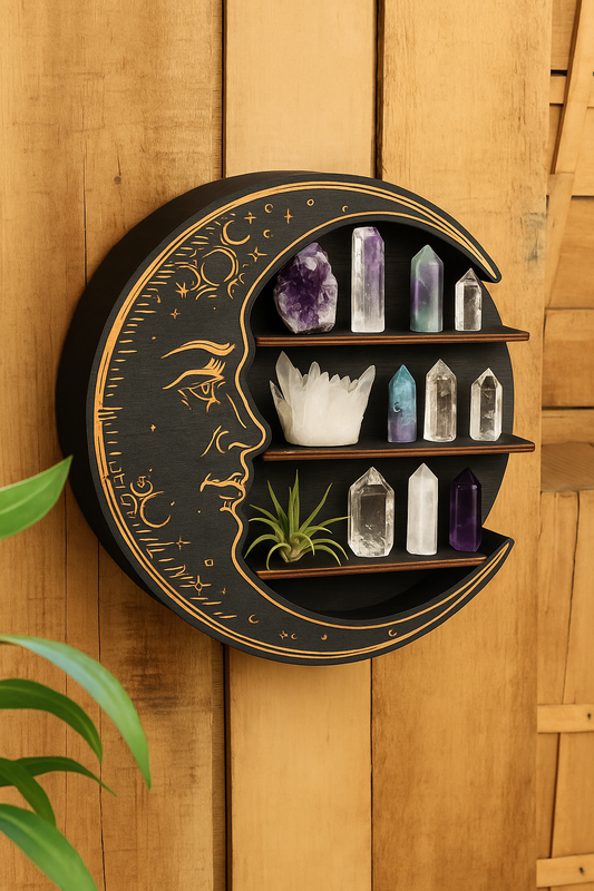 Maanvormig Kristalrek – Altaar Wanddecoratie