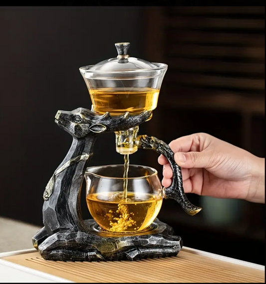 🦌✨ “Forest Alchemy Ritual Set – Thee, Kristal & Stilte”