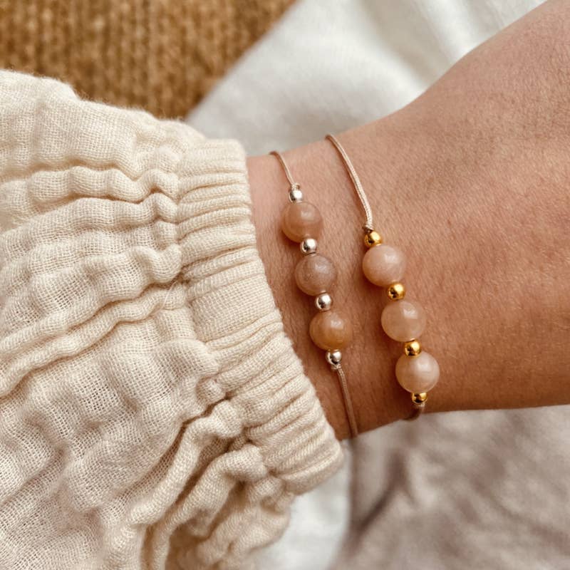 Edelstenen Affirmatie Armbandje - Zonnesteen